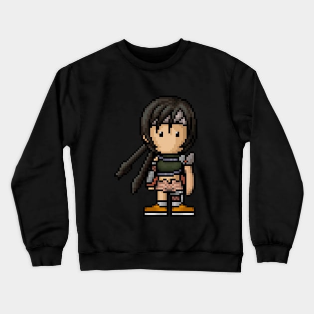 FF7 Yuffie Crewneck Sweatshirt by PixelKnight